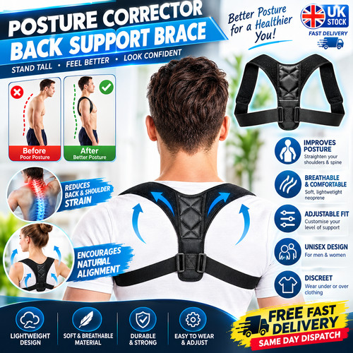 Posture corrector back brace - back,