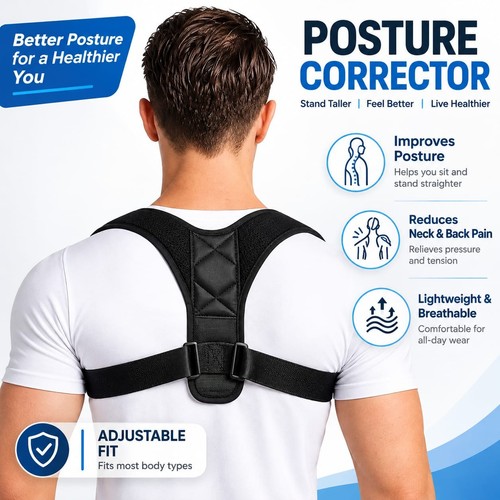 Posture corrector back brace - corrector,