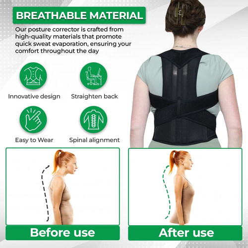 Back posture corrector brace - posture,