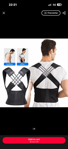 Black back shoulder - back, &