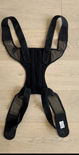 Black posture corrector brace - black,