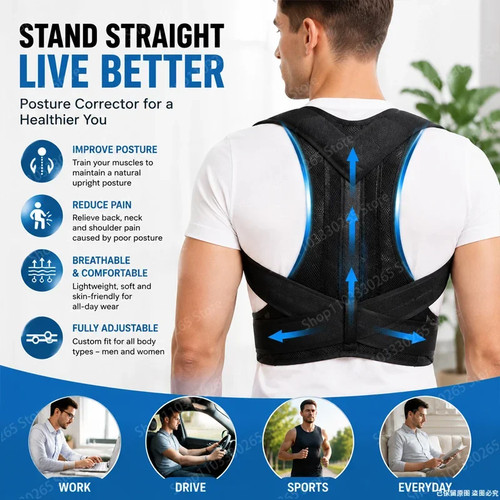 Adjustable back support belt - support,