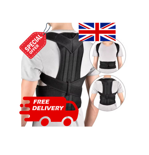 Back brace posture support for - back,