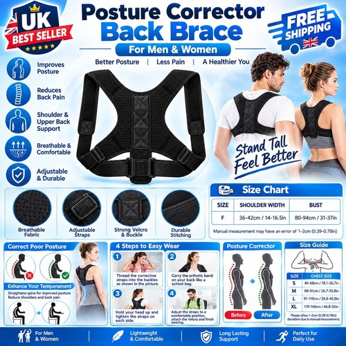 Posture corrector back - corrector, body